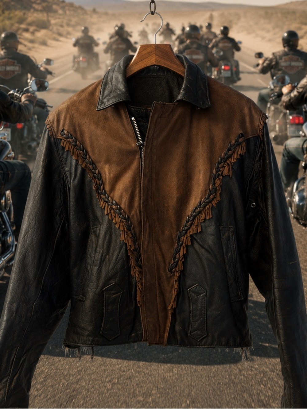 Awesome vintage authentic ‘70s leather moto jacket - owned by a biker legend